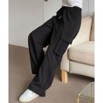 [SONA] брюки-карго LONG черный женский 