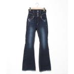 「EMODA」 ブーツカットデニムパンツ 1 ネイビー レディース