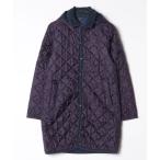 ショッピングラベンハム 「LAVENHAM」 キルティング中綿コート 40 パープル レディース