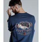 「schott」 スウェットカットソー X-LARGE ネイビー メンズ