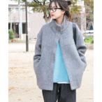  пальто внешний воротник-стойка over жакет женский 