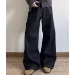  брюки машина bdo широкий нога Denim мужской женский 
