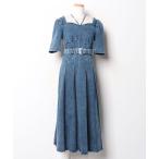「EATME」 半袖ワンピース MEDIUM ブルー レディース