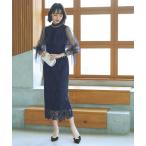 「RUIRUE BOUTIQUE」 ノースリーブワンピース 3L ネイビー レディース