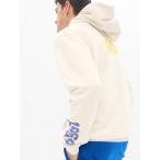 「GAP」 プルオーバーパーカー L オフホワイト メンズ