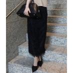 ショッピングフリンジ 「anuans」 タイトスカート SMALL ブラック レディース