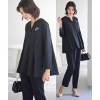 ショッピングセットアップ レディース セットアップ 「２点セット」タックフレアーブラウスセットアップ レディース