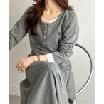 ワンピース GeeRA別注「U.S.POLOASSN.」レイヤード風ヘンリーネックワンピース