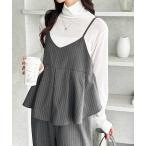 サロペット オーバーオール 「S~XLサイズ展開」セットアップ風プリーツフリルビスチェキャミサロペット レディース