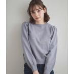 ショッピング刺繍 ニット セーター 「着映え」ハートドットラメ刺繍ニット レディース