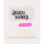 ネイルチップ ネイルシール 「nanamel」静かな星空(ショートオーバル)(MA)