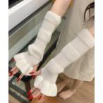 ショッピングアームカバー アームカバー ニットフリルアームウォーマー レディース