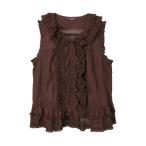 ショッピングローン ベスト ジレ リボンモチーフいっぱいローンベスト レディース