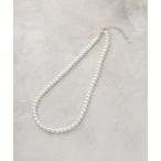 ネックレス ガラスパールショートネックレス レディース