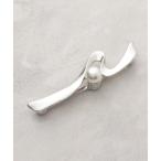 ブローチ 「マグネット」1粒フェイクパールラインブローチ レディース