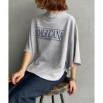 トレーナー スウェット 「WEB先行予約」「Americana/アメリカーナ」 別注 ロゴプリント カットオフスウェット レディース