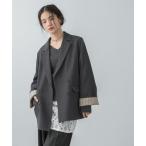 コート アウター ワイドスリーブオーバージャケット レディース