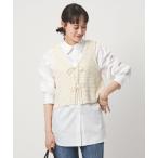 ベスト ジレ メッシュ ニット 2WAY ジレ ウォッシャブル レディース