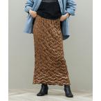 スカート ベロアシャーリングスカート