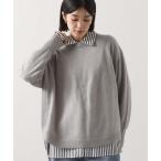 ショッピングラウンド ニット セーター ウール１００ラウンドヘムニット レディース