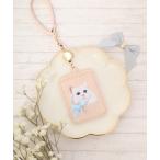 ショッピングパスケース パスケース アトリエポピン アニマル刺繍パスケース