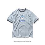 tシャツ ドラえもん  × ホームゲーム 「HOMEGAME」 - コラボレーション 半袖Tシャツ 「DORAEMON RINGER TEE LIGH