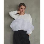 ショッピングレース アシンメトリーレーストップス レディース