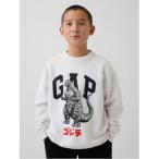 トレーナー  ゴジラ ヴィンテージソフト グラフィック GAPロゴ スウェットシャツ (キッズ) キッズ 子供服 男の子 女の子
