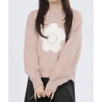 ショッピングラメ ニット セーター マリークワント mary quant ファーデイジーラメニット プルオーバー レディース