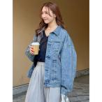 デニムジャケット gジャン ルーズシルエットデニムジャケット レディース