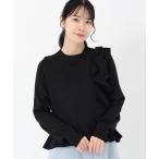 ショッピングフリル ニット セーター ノアストレッチII_アシンメトリーフリルニット レディース