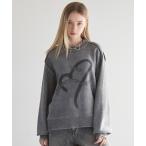 ショッピングハート セーター ニット 「Spielio」Heart chain spray knit / ハートチェーンスプレーニット メンズ レディース