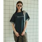 「MAISON SPECIAL」 半袖Tシャツ FREE チャコールグレー レディース