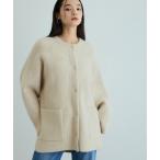 「ADAM ET ROPE'」 ニットカーディガン FREE オフホワイト レディース