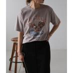 「Bonjour Sagan」 「refined works」半袖Tシャツ FREE グレイッシュベージュ レディース