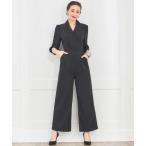 ショッピングオールインワン 「DRESS PLUS」 オールインワン L ブラック レディース