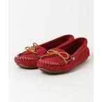 ショッピングミネトンカ 「Minnetonka」 モカシンシューズ US7 レッド レディース
