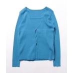 [wee9s] вязаный ансамбль FREE голубой женский 