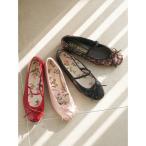 「LILY BROWN」 バレエシューズ SMALL レッド レディース