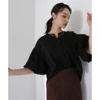 「NATURAL BEAUTY BASIC」 半袖ブラウス FREE ブラック レディース