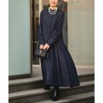 ショッピングティアード 「VERMEIL par iena」 長袖ワンピース FREE ネイビー レディース