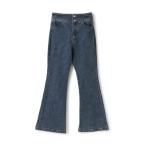 ショッピングウエスト パンツ ハイウエスト美脚フレアデニム キッズ 子供服 女の子