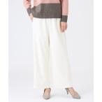 パンツ 「ウォッシャブル」ダブルフェイスジャージパンツ レディース