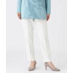 パンツ 「マシンウォッシャブル」TRダブルクロスピンタックパンツ レディース