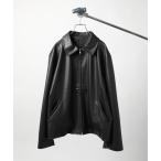 革ジャン ライダース 「MAISON CLUB」Soft lamb leather like ZIP JACKET ソフトラムレザーライクシングルジャ