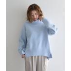 ショッピングタートルネック ニット セーター スリットタートルネックニット レディース