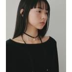 ショッピングパール ネックレス ベロアパールリボンネックレス レディース