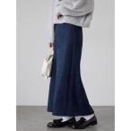 スカート 「選べる着丈」スウェード調タイトスカート