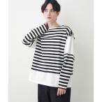 tシャツ 「洗える」ピグメントボーダー天竺 メンズ