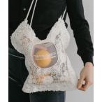 ショッピングレース トートバッグ チュールレーストートバッグ レディース